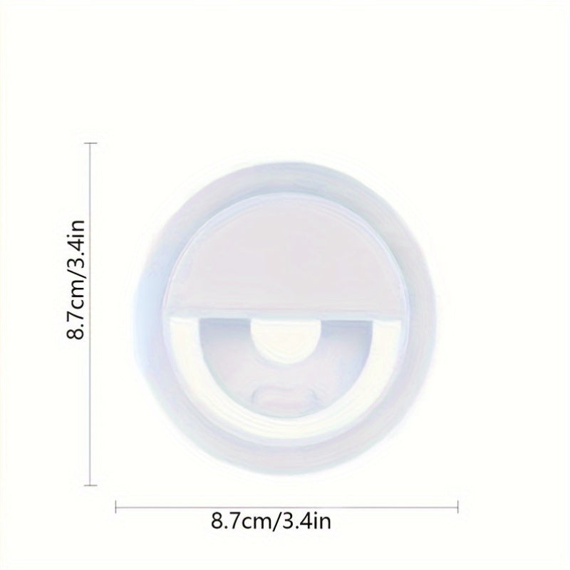 36 LED Selfie Ring Light USB Rechargeable Adjustable Brightness for Smartphone Makeup TikTok YouTube Pink White Blue Black