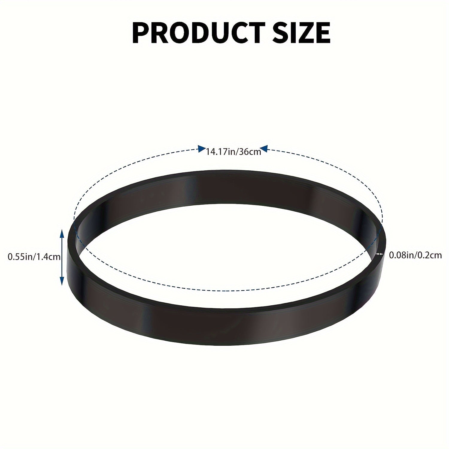 Replacement Rubber Vacuum Belt 2-Pack for Upright Vacuum Models UH70100 UH70105