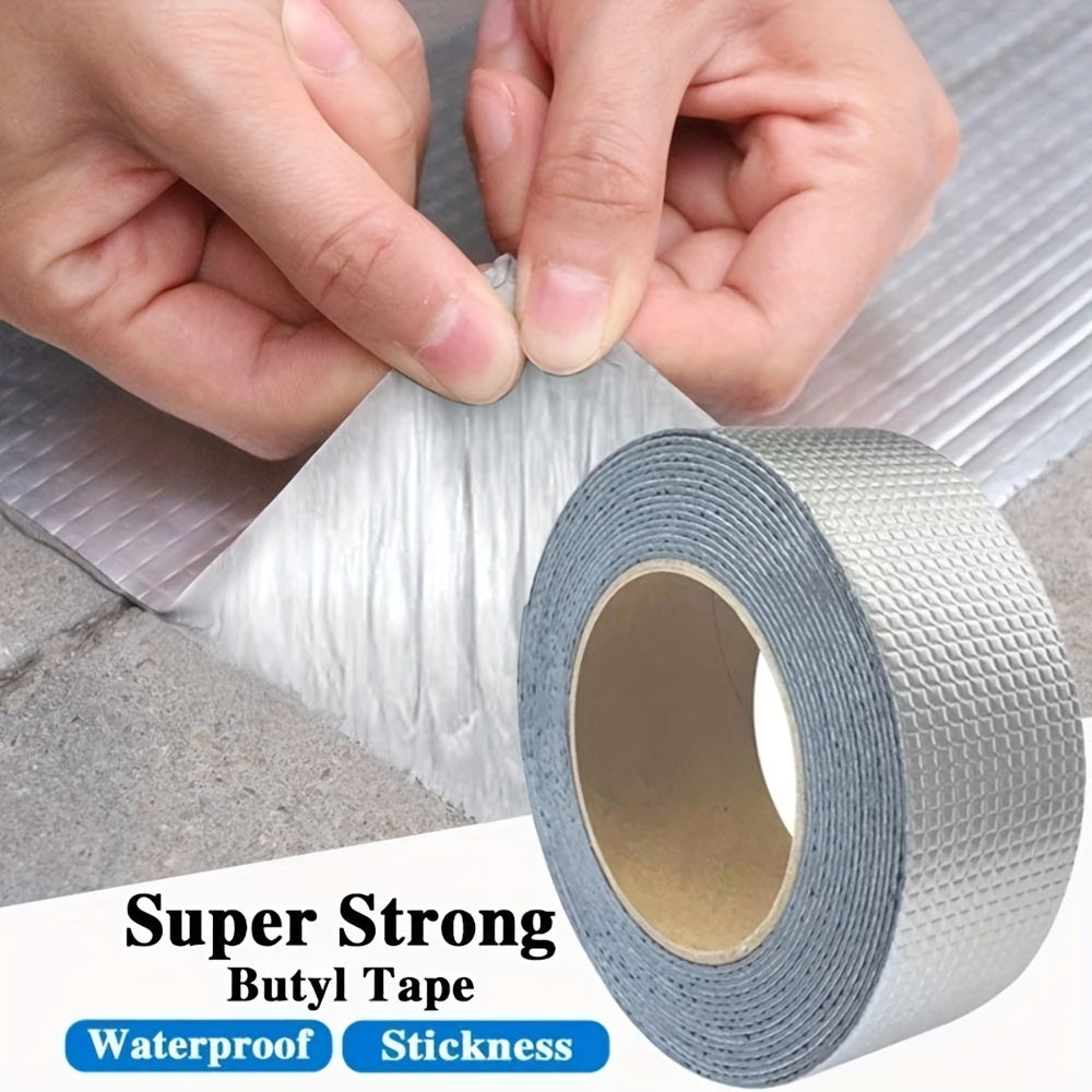 Outdoor Waterproof Butyl Aluminum Foil Tape for Leak Repair Multiple Sizes