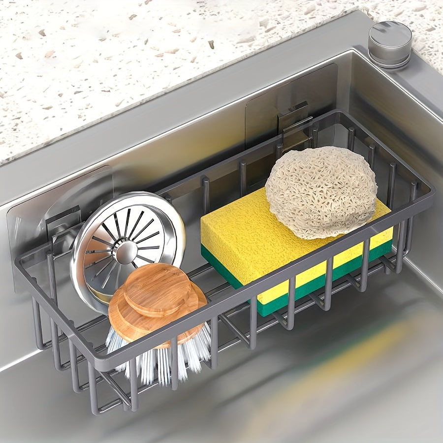 Contenedor de plástico azul para organización de despensa de cocina