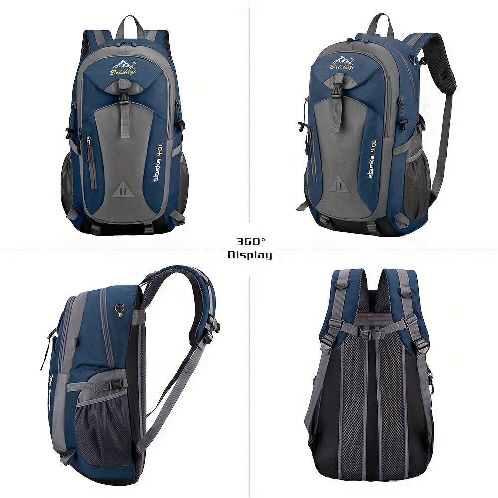 Water-Resistant Polyester Daypack for Hiking Travel and Fitness