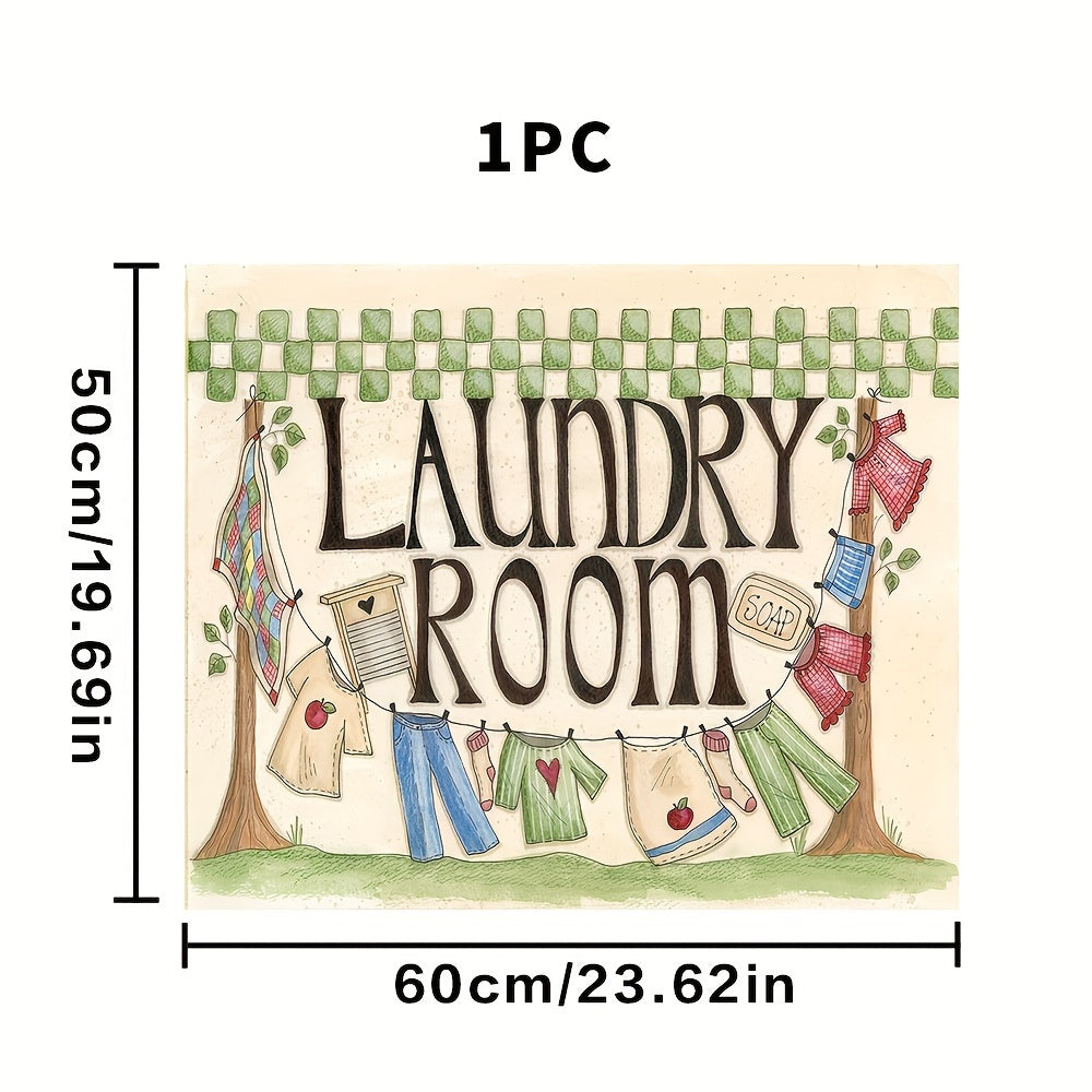 Waterproof Fast-Drying Laundry Room Countertop Drying Mat Polyester Cover Dust Prevention