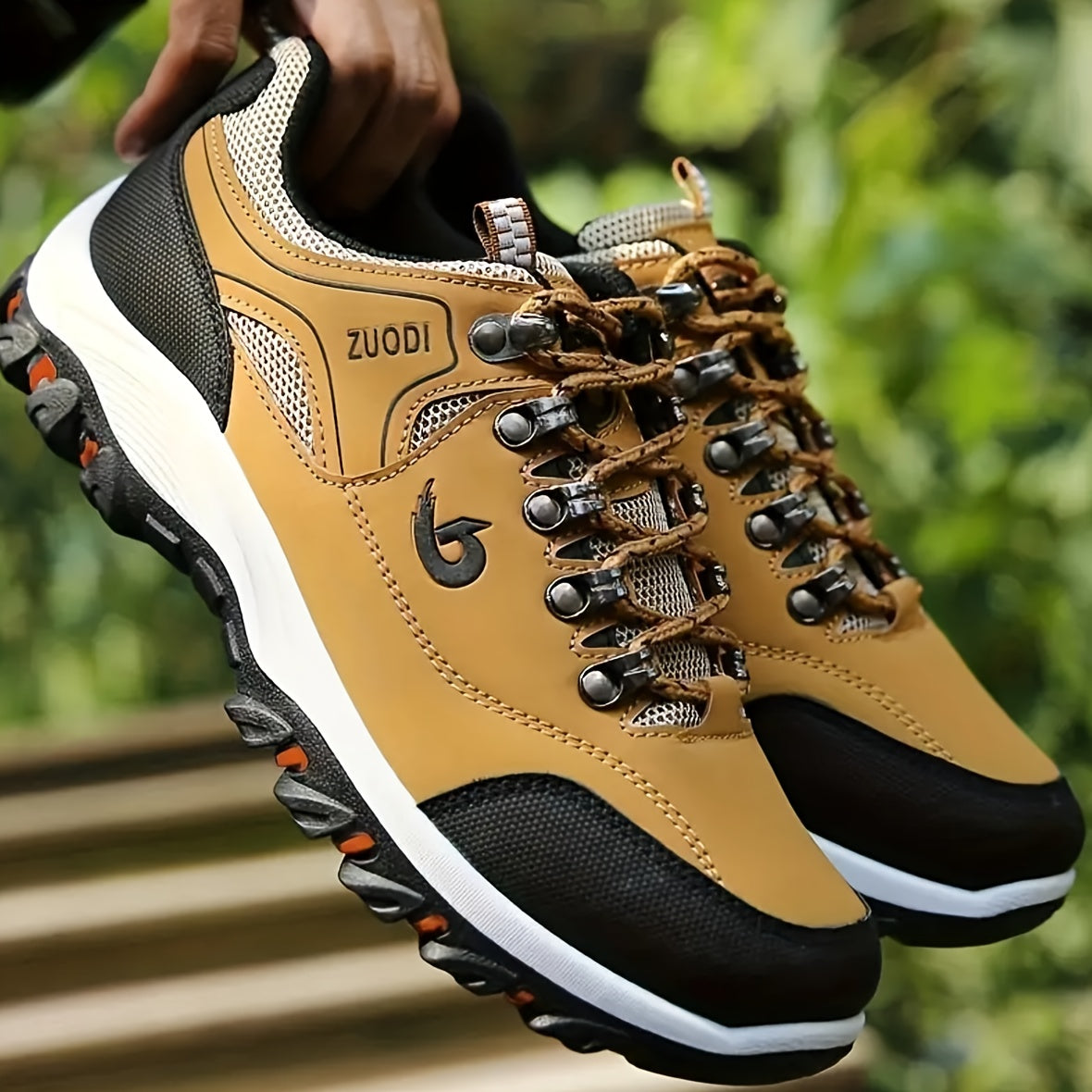 Men's Thermal Hiking Sneakers with Plush Lining Non-Slip Outsole All-Season