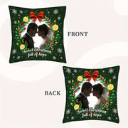 Custom Christmas Plush Pillowcase Double-Sided Photo Decor Gift for Home