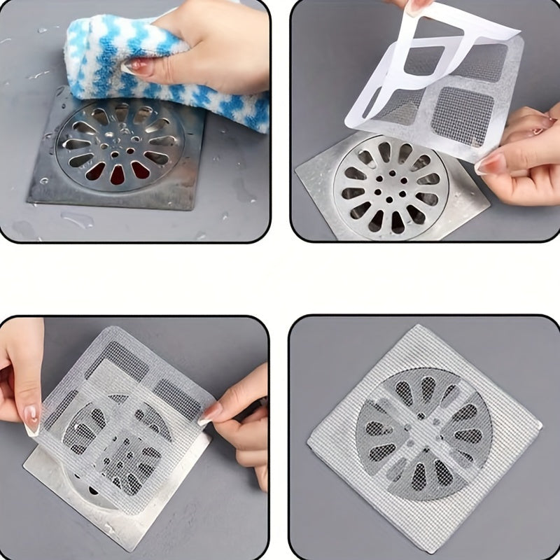 Drain Cover Hair Catcher 50/100 Pcs No Power Easy Installation for Shower Kitchen Laundry