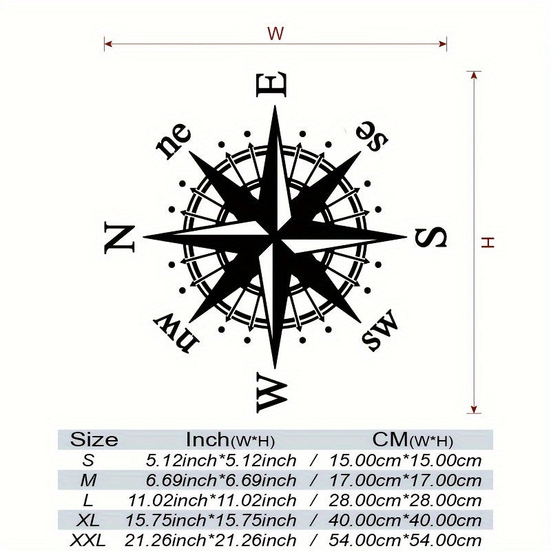 Yorug‘li vinil avtomobil stikerlari, kompas, bumper decal, transport vositalari uchun
