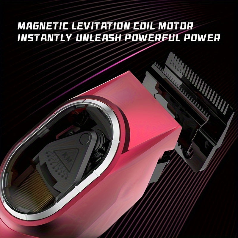 Professional Hair Clippers DLC Blade Micro-Tuning USB Rechargeable LCD Display Lithium Battery 2120