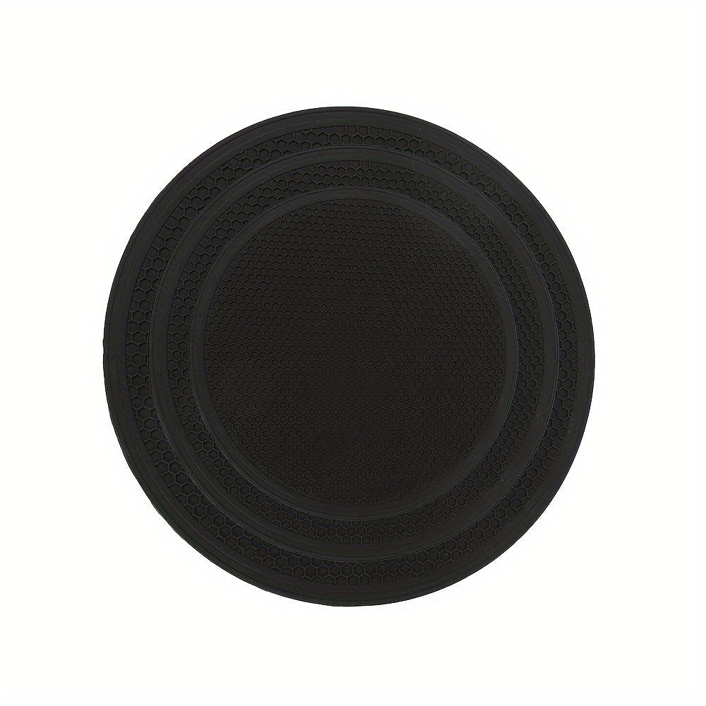 Set of 3 Round Honeycomb Silicone Placemats Non-slip Heat Insulation Table Mats