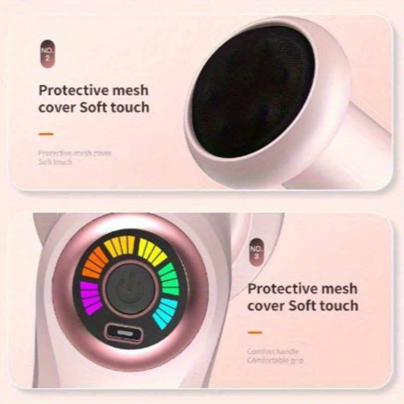 Multi-Functional Vibrating Massager with Five Heads and Six-Speed Settings for Full-Body Relaxation