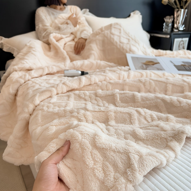 Vintage uslubidagi sut velur tashqi ko'rpa - 1 dona, yumshoq va qulay, barcha mavsumlar uchun, mashinada yuvish mumkin, geometrik chiziqli dizayn, 100% polyester, kosmik mavzu, 200-250gsm, yotoq, divan yoki sayohat uchun mukammal - Kulrang