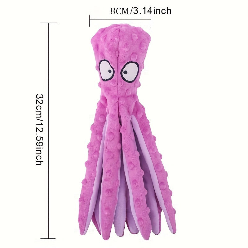 Plush Pet Toy with Sound and Leather Shell for Dogs and Cats