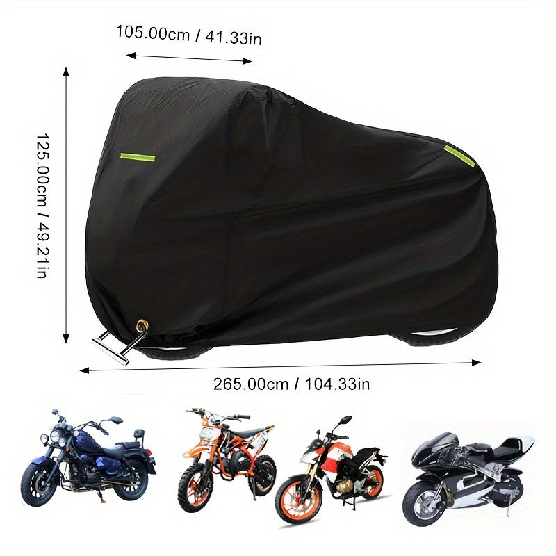 Universal 210D Oxford Motorcycle Cover Waterproof All-Season Outdoor Protection