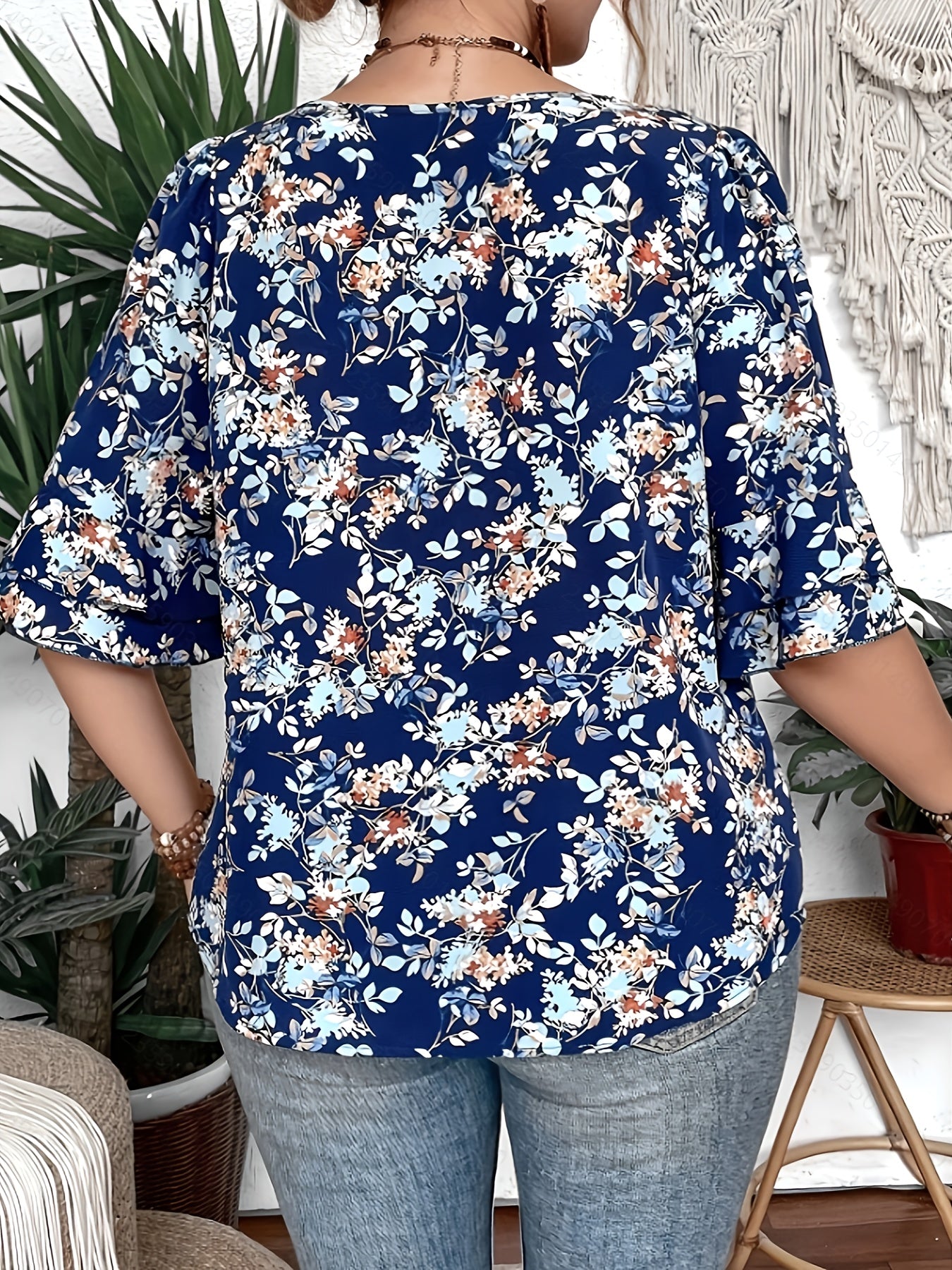 Women's Plus Size Cotton Shirt Casual Loose Fit