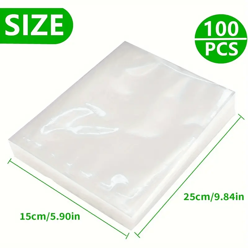 100 BPA-Free Vacuum Sealer Bags for Sous Vide and Food Storage