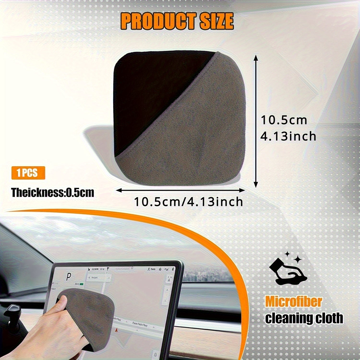 Микрофибровая салфетка для очистки экранов для смартфонов, планшетов и автомобильного ухода