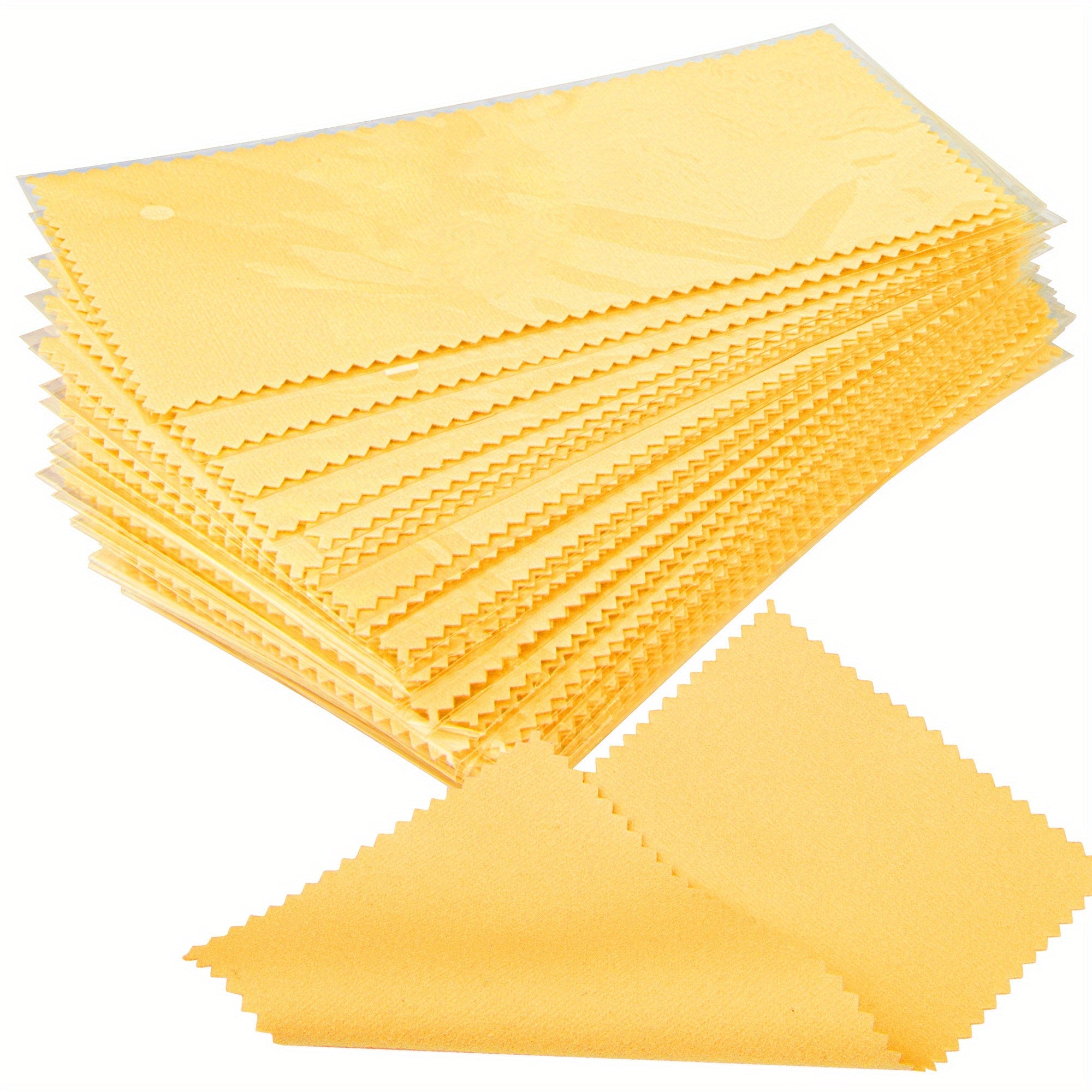 Jewelry Cleaning Cloth Set of 30 Pieces Polishing Cloths 8x16cm Individually Wrapped
