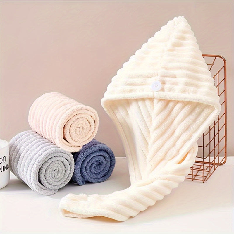 Soft Polyester Hair Towel Pack for Quick Drying and Gentle Use