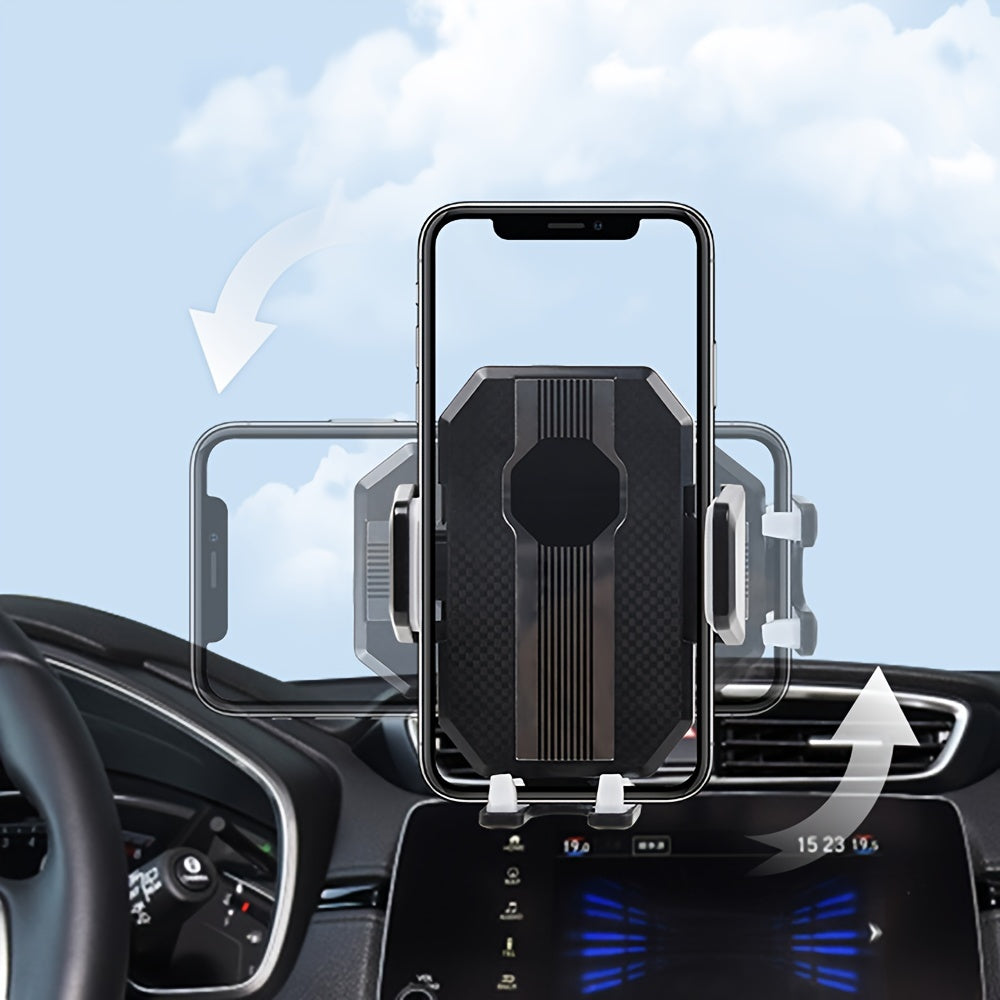 Car Mount Mobile Phone Holder For Vehicles Retractable Adjustable Suction Cup