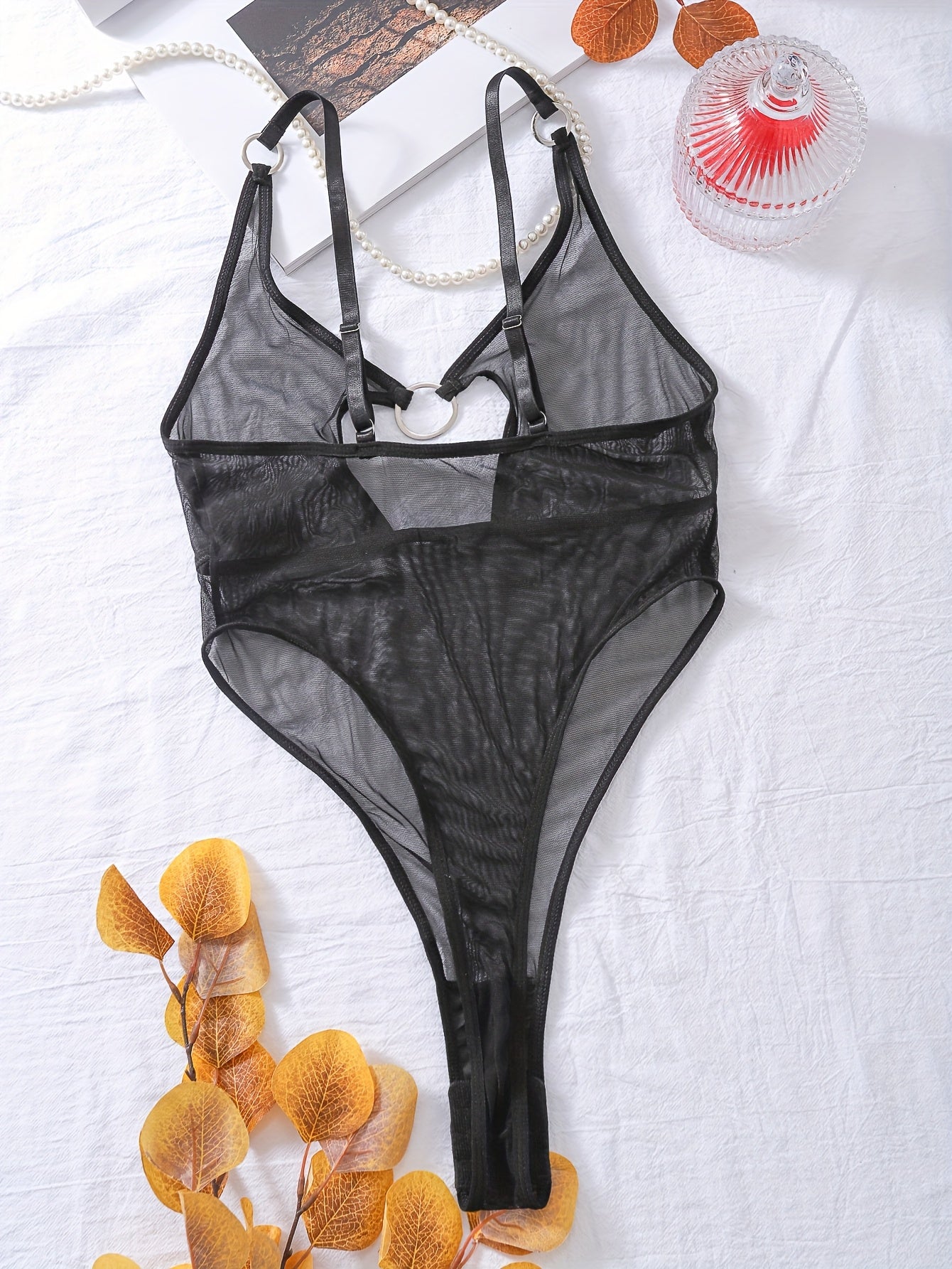 Summer Women's Mesh Strapless Bodysuit for European and American Fashion