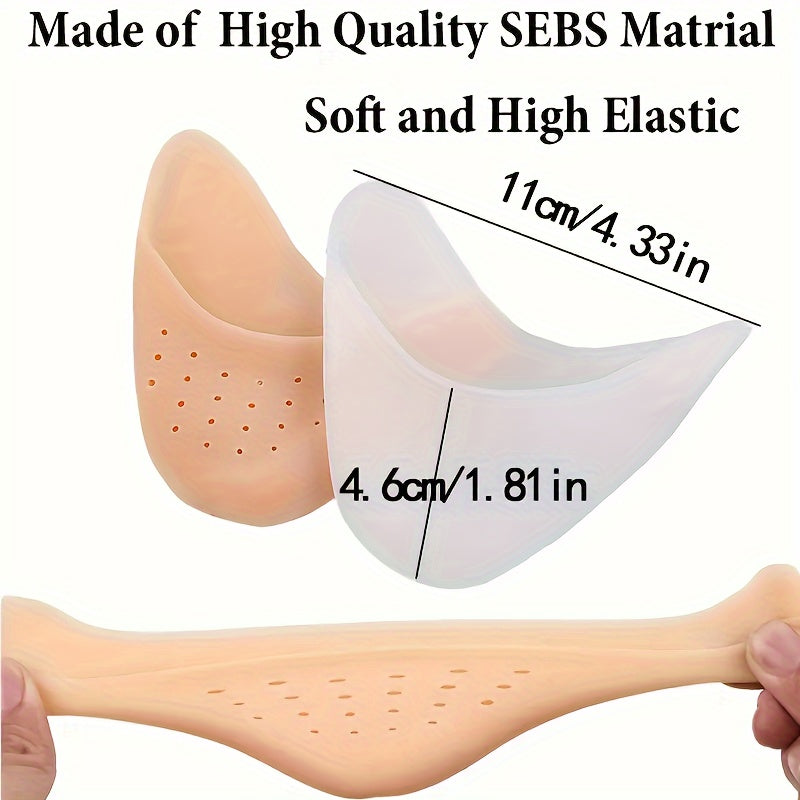 Unisex Silicone Toe Protectors Gel Cushions Reusable Toe Caps