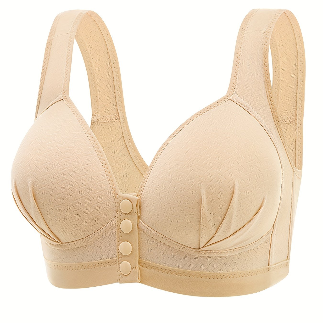 Women's Wireless Front Buckle Push-Up Bra Breathable Lingerie