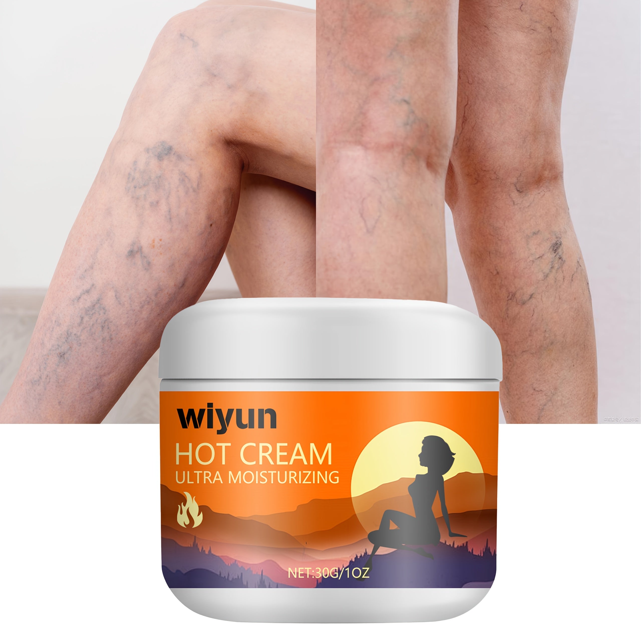 Leg Heating Cream for Legs and Arms with Ginger and Mint 30g Moisturizing Body Massage Cream