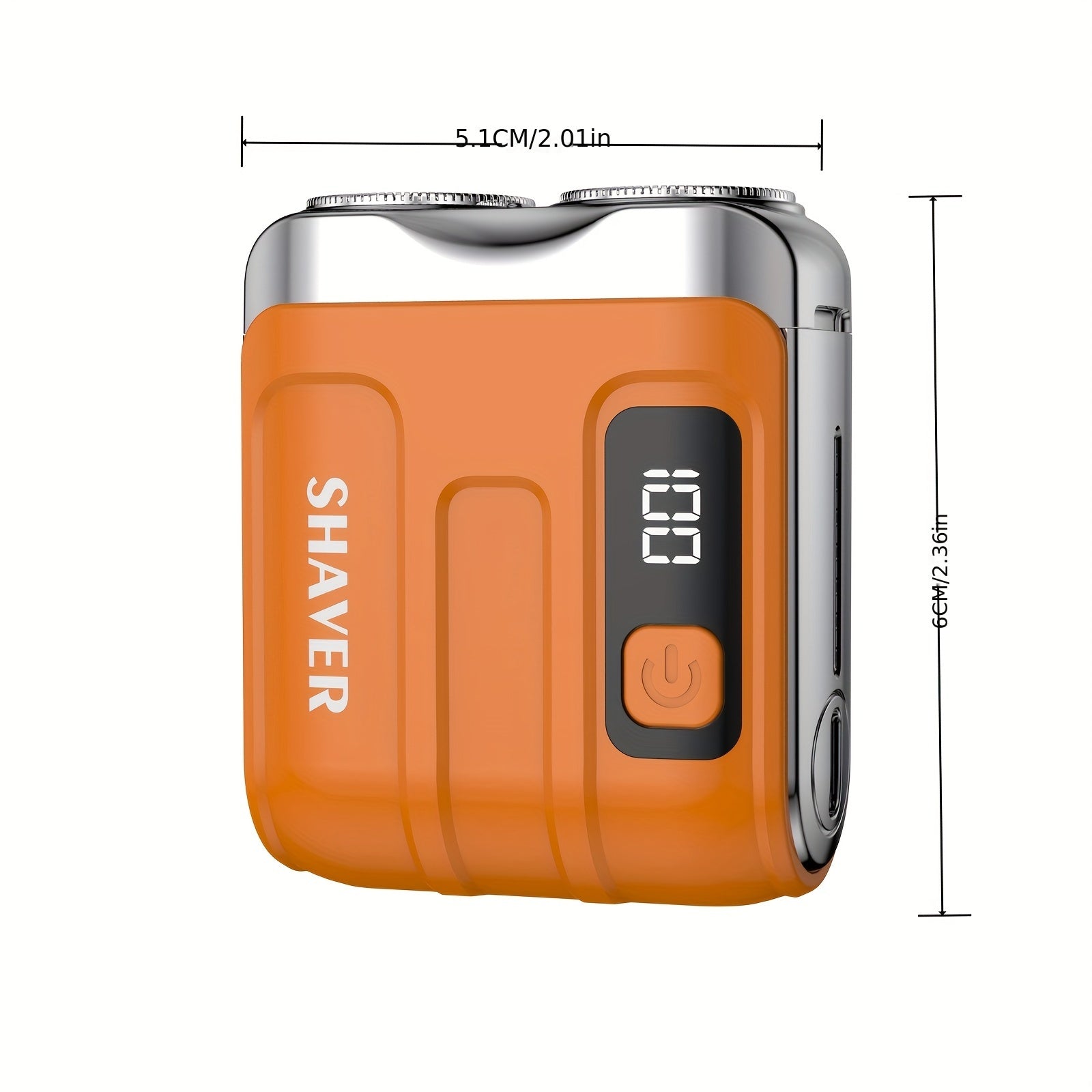 Men Electric Shaver Portable USB Rechargeable Dual Blade Trimmer Lightweight