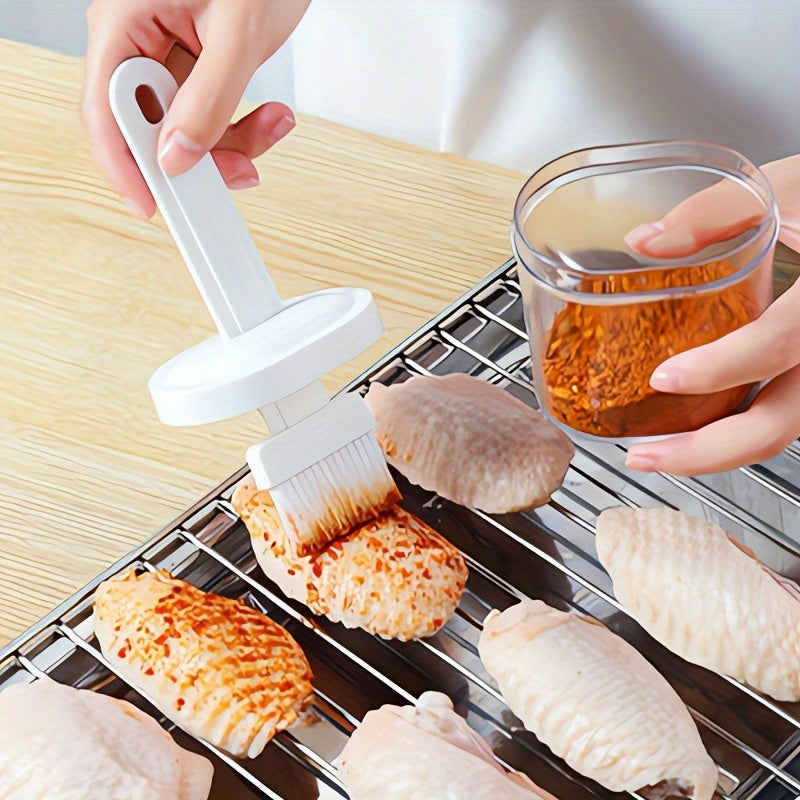 High Temperature Resistant Silicone Oil Brush with Storage Box for Cooking Baking Barbecue