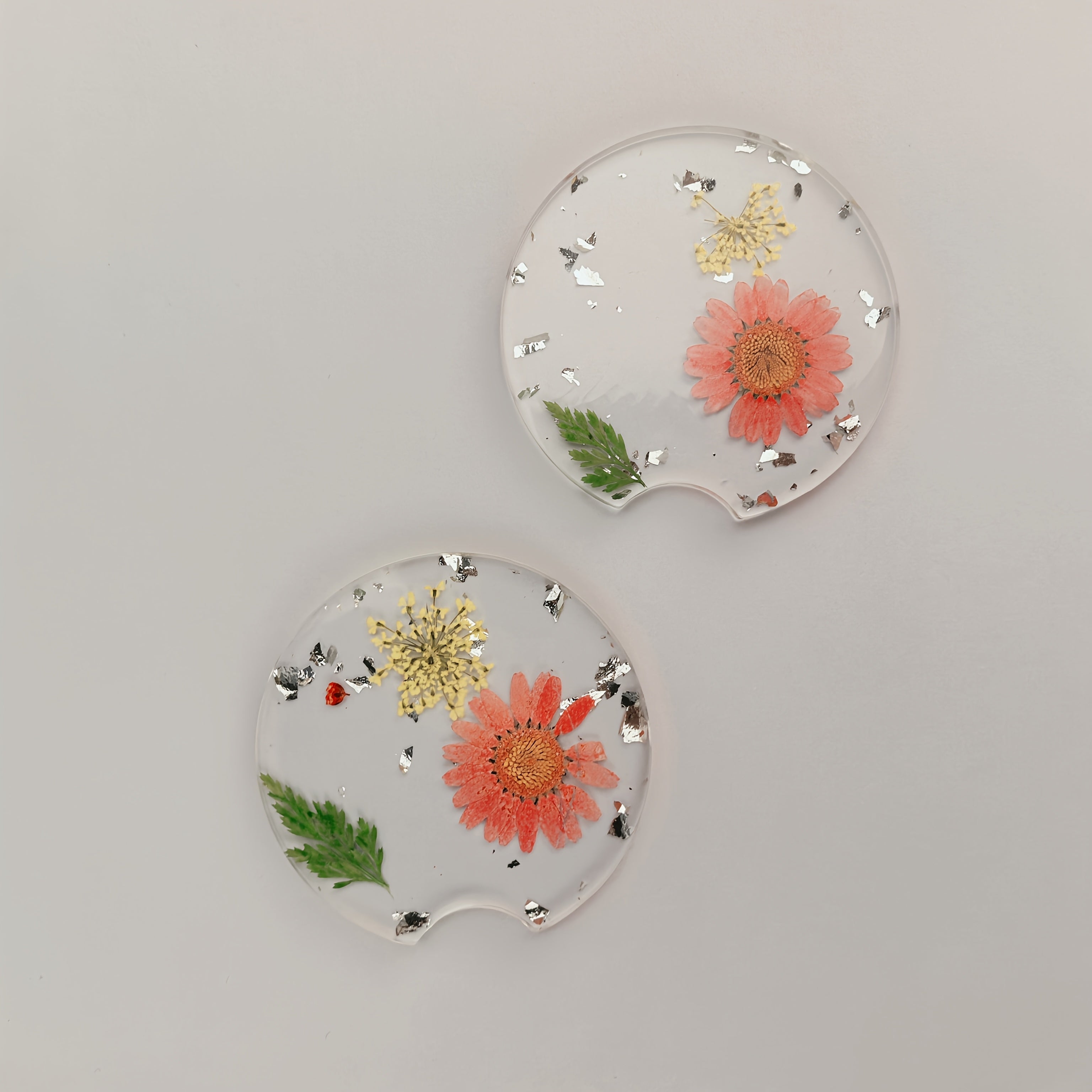 Ayollar uchun avtomobil coasterlari 2 ta paket, zamonaviy va amaliy stakan tutgich dekoratsiyasi