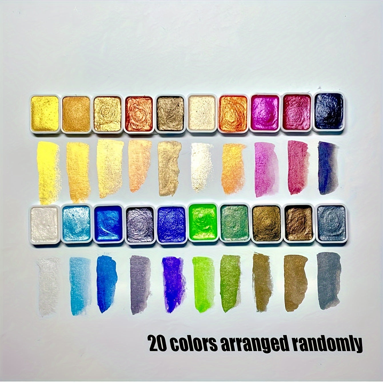 20 Rangli Marjon Suvbo'yoq Pigmentlari An'anaviy Xitoy Rassomi, Tangka Kaligrafiya va San'at uchun