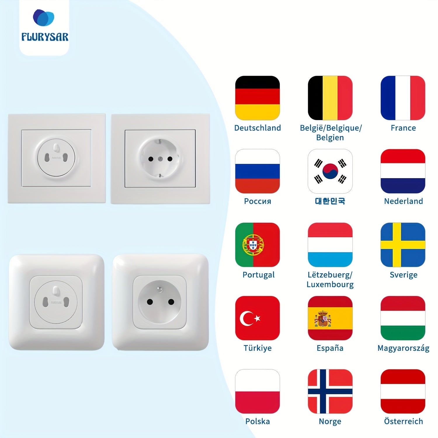 20-Pack White BPA-Free ABS Outlet Covers for Child Safety