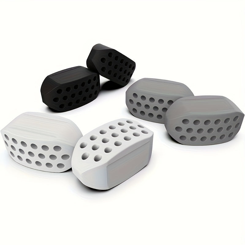 Набор силиконовых тренажеров для челюсти для мужчин и женщин, тренажер для мышц лица, уменьшение двойного подбородка