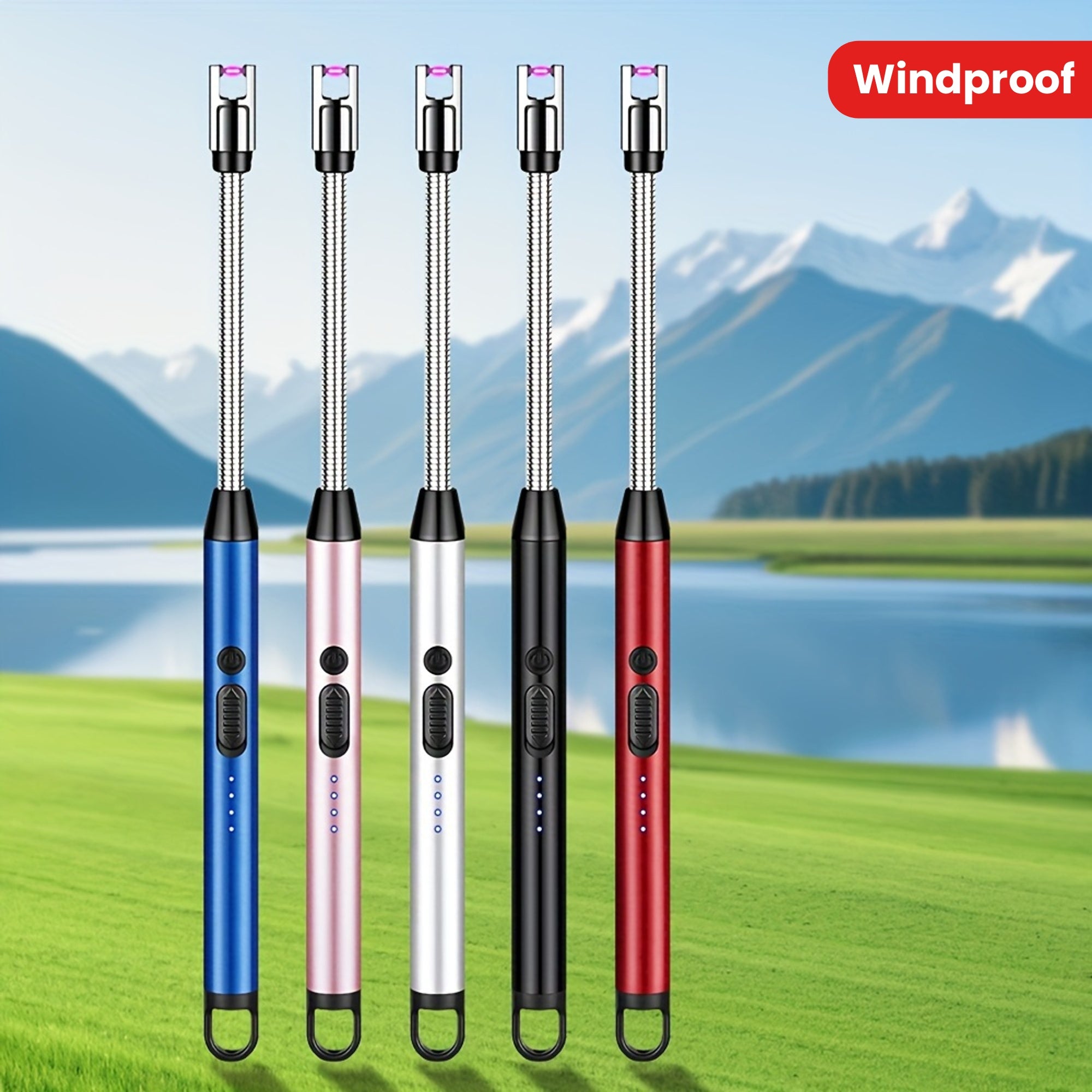 Rechargeable Electric Lighter USB Candle Gas Stove Barbecue Flexible Neck