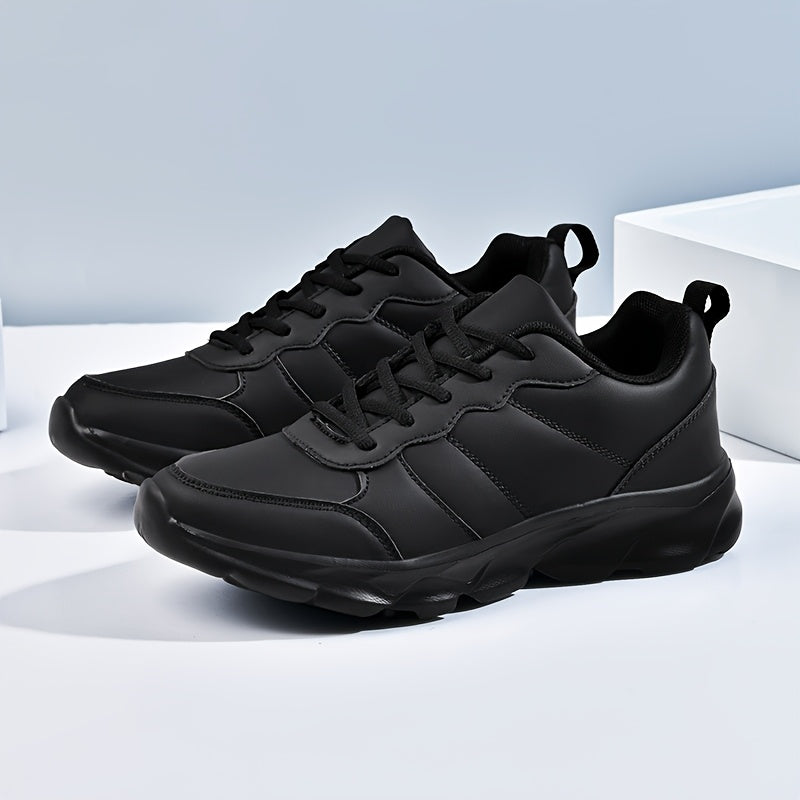 Women’s Black Casual Sneakers Lightweight Durable Walking Shoes