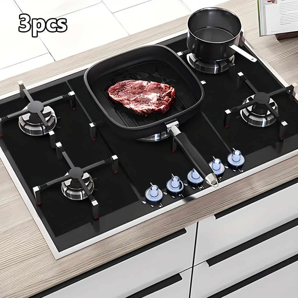 Gas Stove Protective Cover Set with Anti-Fouling Oil-Proof Pads and Cleaning Pads