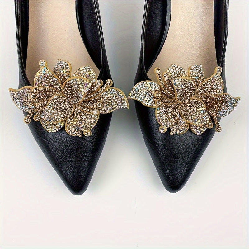 Women's Rhinestone Shoe Clips Detachable DIY Decor Accessories