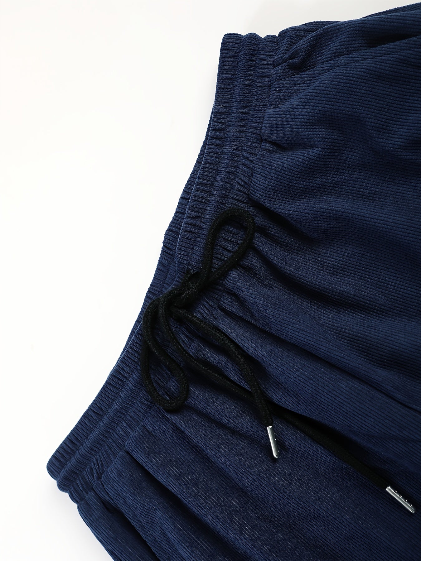 Men's Casual 2-Piece Outfit Plaid Button-Up Shirt and Drawstring Pants Polyester