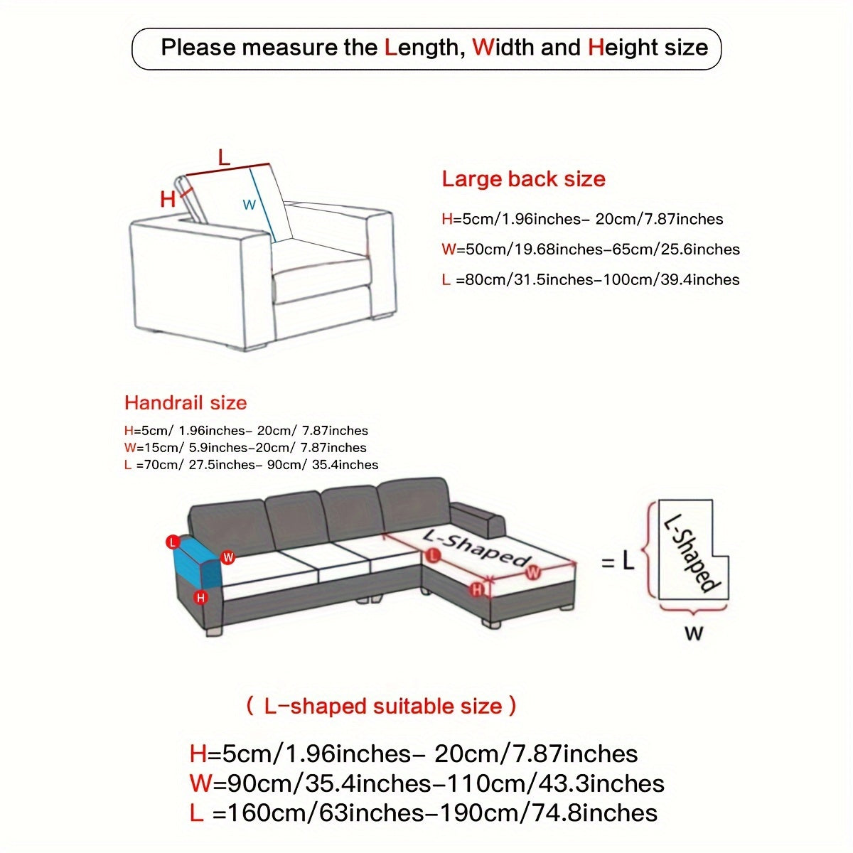 Waterproof Sofa Cover Elastic Stretch Jacquard Argyle Pattern for Home or Office