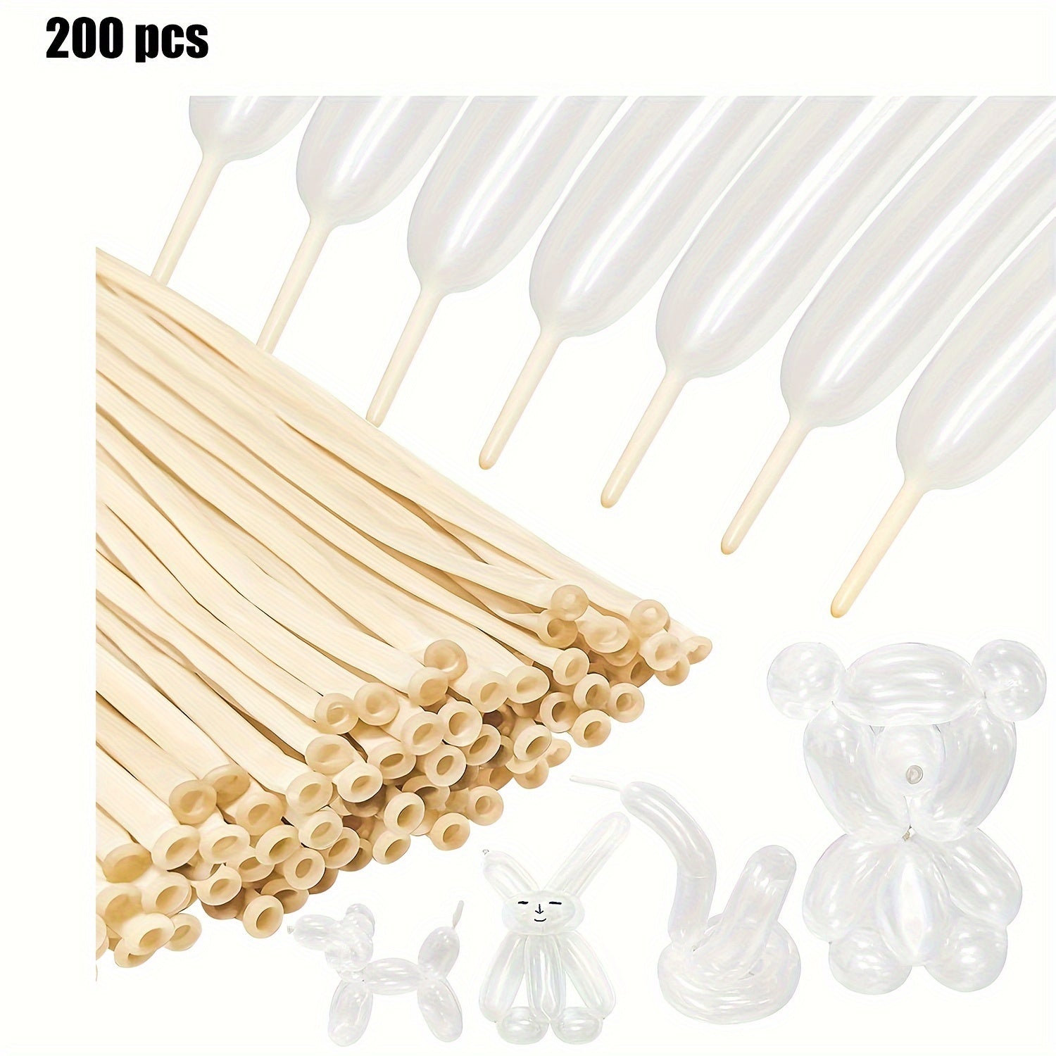 100 Assorted Modeling Balloons for Twisting DIY Animal Decorations for Parties and Events