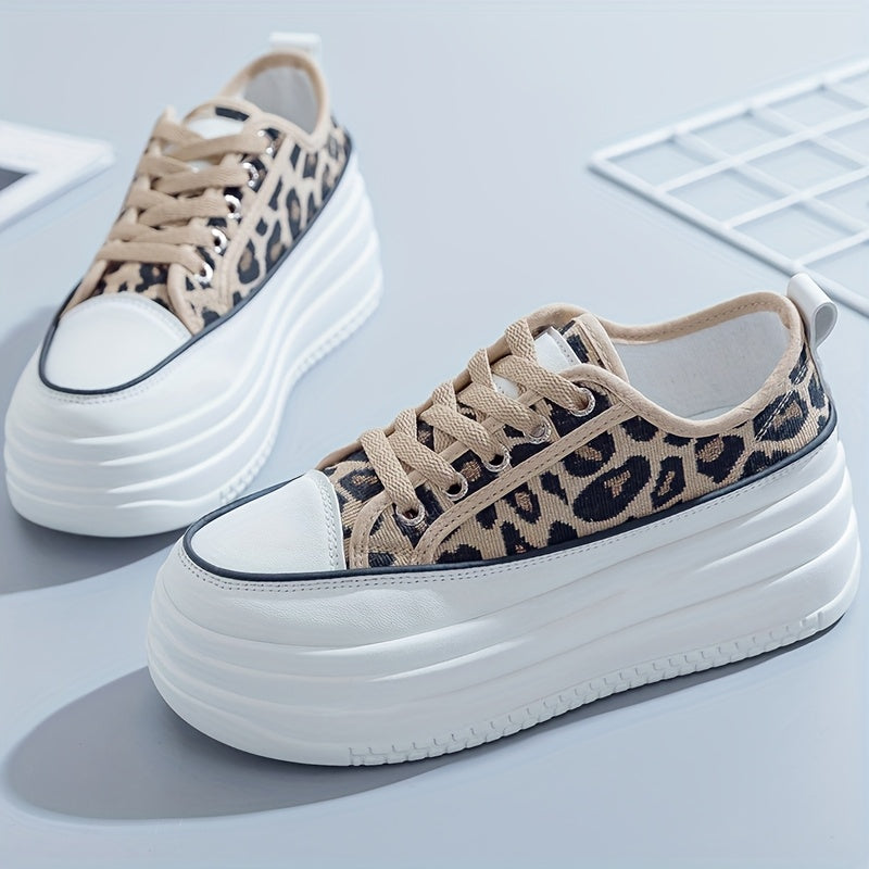 Women's Small White Fashion Shoes Lace-Up Plain Toe All-Season Man-Made Materials