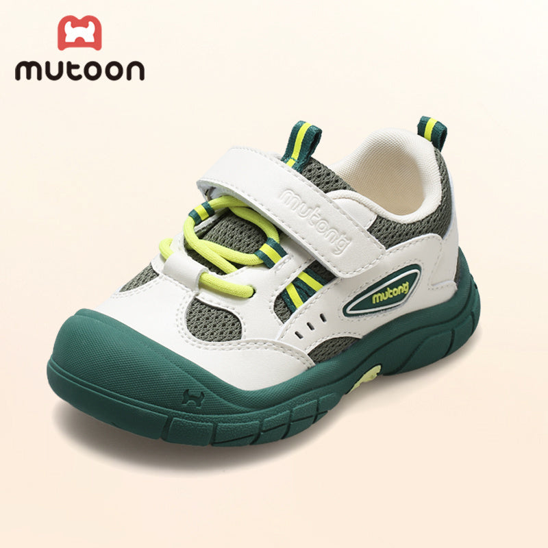 Kids All-Season Breathable Shock-Absorbing Trail Sneakers with Rubber Sole