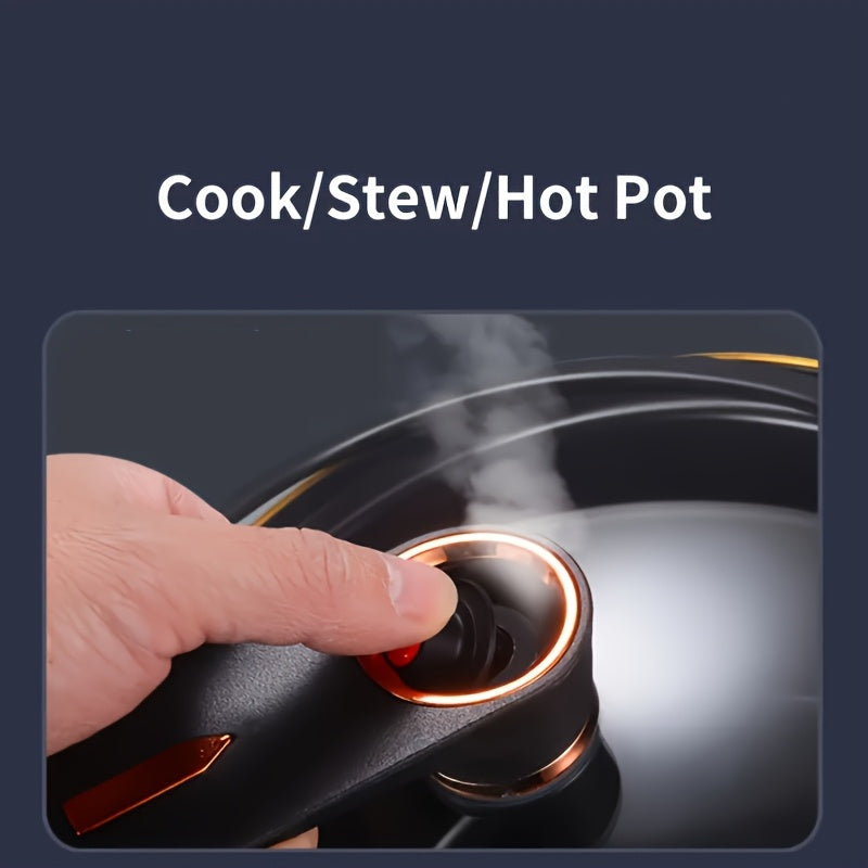 Enamel-Coated Cast Iron Dutch Oven 7.99L Non-Stick for Stews and Soups Induction Gas