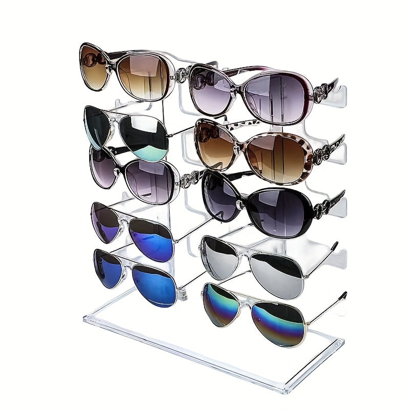 Transparent Glasses Display Stand Removable Eyewear Organizer for Women Durable Plastic