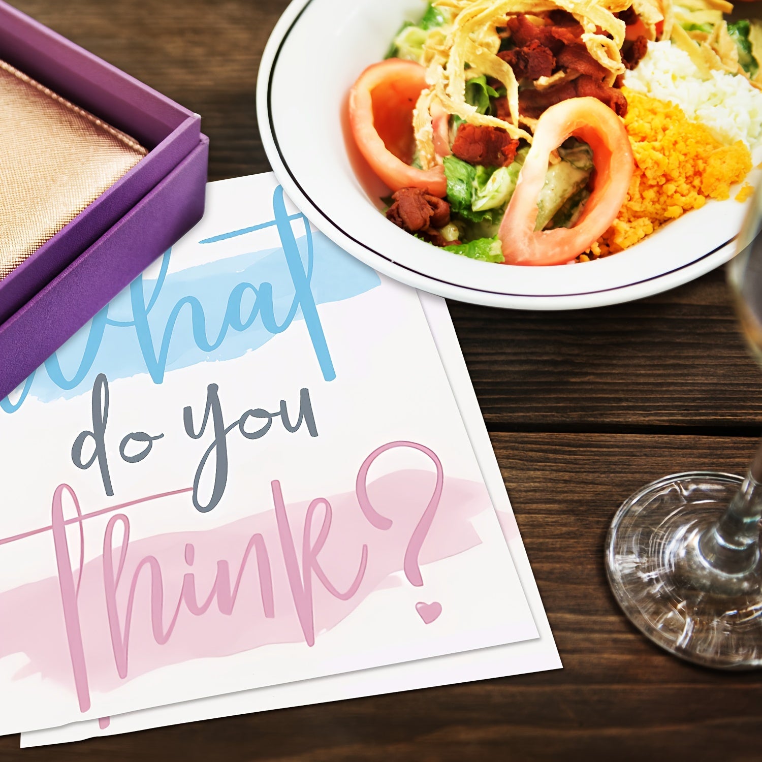 20 Pack Gender Reveal Paper Napkins Blue Pink White 16.5cm for Baby Showers Celebrations