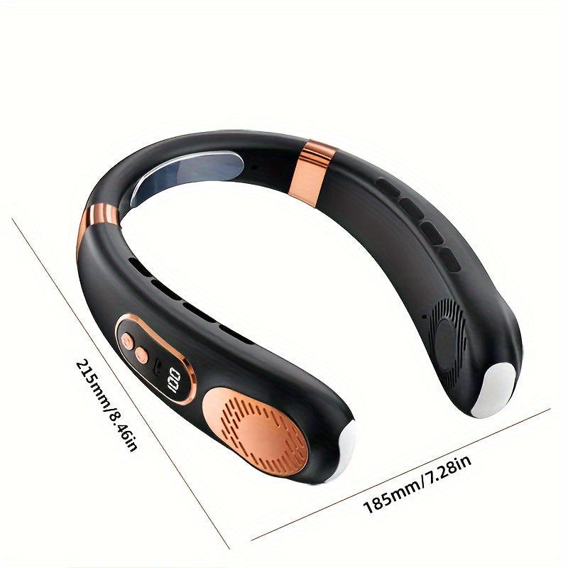 JKUOO Portativ Bo'yin Fanı harakatda sovuq bo'lish uchun qulay va ko'p qirrali variant. LED displey, USB bilan zaryadlash, 5 tezlik sozlamalari va rangli kechki chiroq funksiyasi bilan, bu fan uyda, ofisda, dam olish vaqtida foydalanish uchun mukammal.