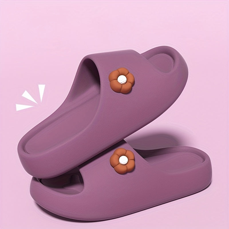 Women's Cotton Casual Slide Sandals Thick Sole Indoor Outdoor Slippers