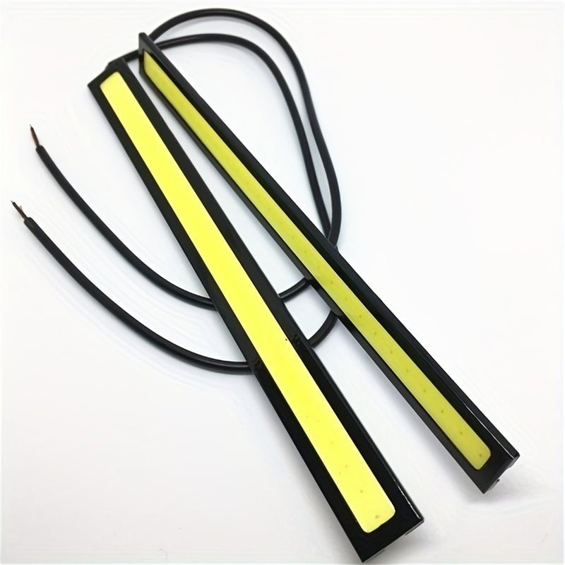 2/4шт 17см водонепроницаемый COB LED лента для автомобиля дневные ходовые огни противотуманный фонарь фара