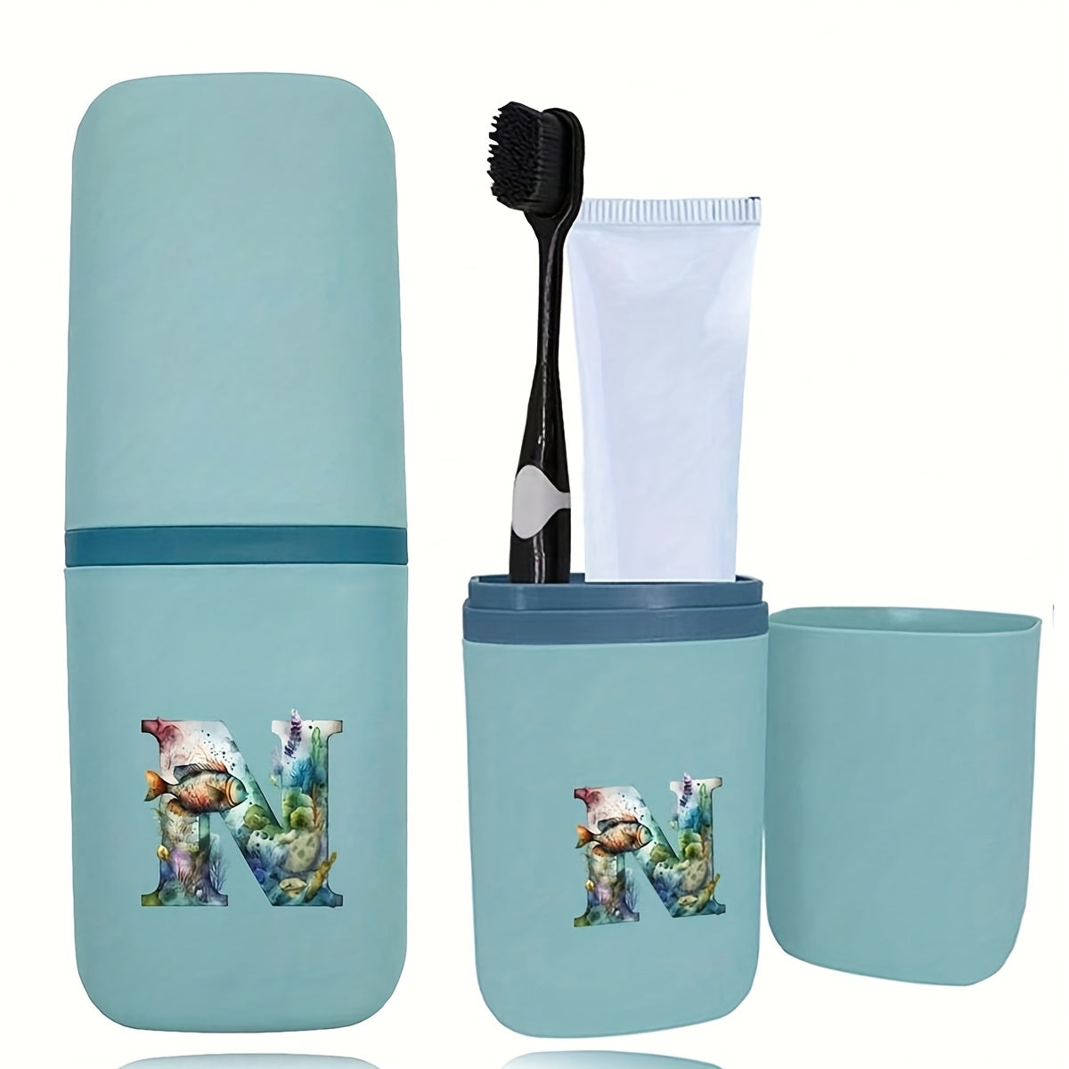 Tish cho'tkasi tutqichlari to'plami hammom aksessuarlari sayohat uchun suv o'tkazmaydigan saqlash qutisi