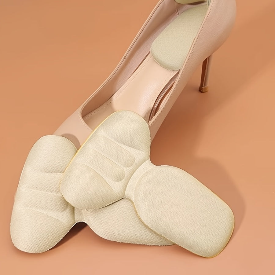 Unisex Memory Foam Heel Cushions 2-in-1 Anti-Friction Heel Protectors