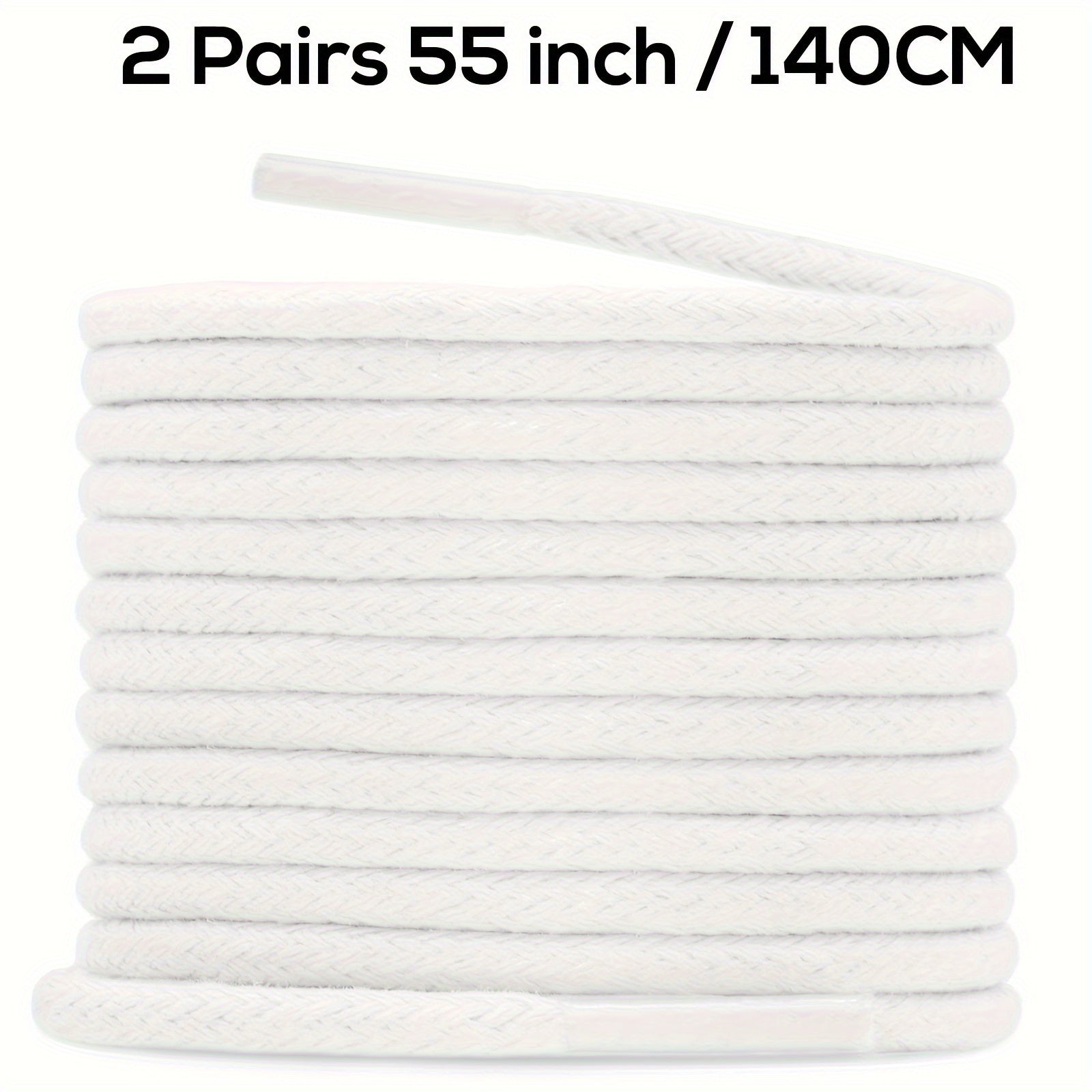 Unisex Waxed Shoelaces 0.25cm Thick Round Replacement Multi-Coloured 4 Pairs